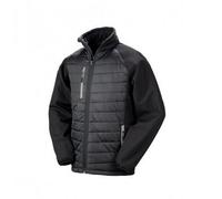 Result Mens Black Compass Padded Soft Shell Jacket PC3326