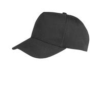 Result Men's Boston 5 Panel Baseball Cap in Black Result Black One Size