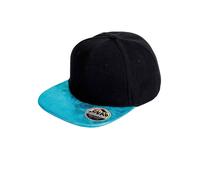 Result Men's Bronx Glitter Flat Peak Snapback Cap in Jet Black Result Jet Black One Size
