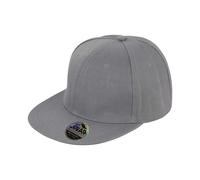Result Men's Bronx Original Flat Peak Snapback Cap in Grey Result Grey One Size