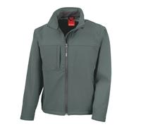 Result Men's Classic Soft Shell Jacket in Grey | Size: Medium Result Grey M