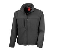(XL, Black) Result Mens Classic Soft Shell Jacket