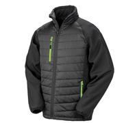 Result Men's Compass Softshell Padded Jacket in Lime | Size: Large Result Lime L