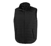 Result Men's Contrast Mid Blue Gilet in Black | Size: Medium Result Black M