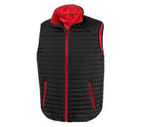 Result Men's Contrast Mid Blue Gilet in True Black | Size: Large Result True Black L