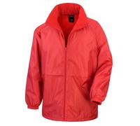 (S, Red) Result Mens Core Adult DWL Jacket (With Fold Away Hood)