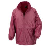 (L, Burgundy) Result Mens Core Adult DWL Jacket (With Fold Away Hood)