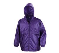 (M, Purple) Result Mens Core Adult Windcheater Water Repellent Windproof Jacket