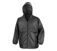 (XL, Black) Result Mens Core Adult Windcheater Water Repellent Windproof Jacket