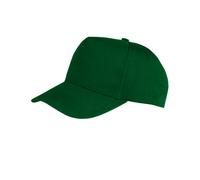 Result Men's Core Boston 5 Panel Printers Baseball Cap in Bottle Green Result Bottle Green One Size