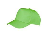 Result Men's Core Boston 5 Panel Printers Baseball Cap in Lime Result Lime One Size