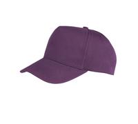Result Men's Core Boston 5 Panel Printers Baseball Cap in Purple Result Purple One Size
