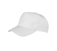 Result Men's Core Boston 5 Panel Printers Baseball Cap in White Result White One Size