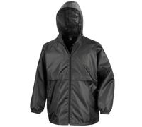 Result Men's Core Lightweight Waterproof Shield Windproof Jacket in Black | Size: XS Result Black XS