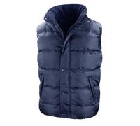 (XS, Navy Blue) Result Mens Core Nova Lux Padded Fleece Lined Bodywarmer Jacket
