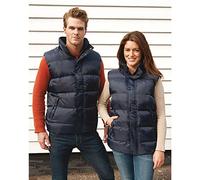 (2XL, Navy Blue) Result Mens Core Nova Lux Padded Fleece Lined Bodywarmer Jacket