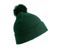 Result Men's Core Pom Pom Beanie in Bottle Green Result Bottle Green One Size