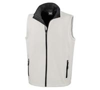 Result Men's CORE Printable Bodywarmer Jacket, White (WHI/Blk), 4X-Large