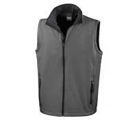 Result Men's Core Printable Soft Shell Bodywarmer in Grey | Size: 3XL Result Grey 3XL