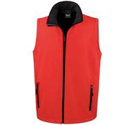 (3XL, Red/Black) Result Mens Core Printable Soft Shell Bodywarmer