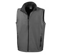 (XXL, Charcoal/Black) Result Mens Core Printable Soft Shell Bodywarmer