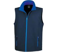 (XL, Navy/Royal Blue) Result Mens Core Printable Soft Shell Bodywarmer
