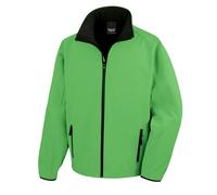 (4XL, Vivid Green / Black) Result Mens Core Printable Softshell Jacket