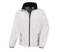 Result Men's Core Printable Softshell Jacket in Off-White | Size: 2XL Result Off-White 2XL