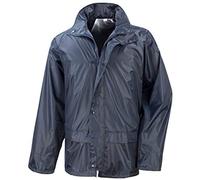 (L, Navy Blue) Result Mens Core Rain Suit (Trousers And Jacket Set)