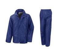 Result Mens Core Rain Suit (Trousers And Jacket Set) (L) (Royal)