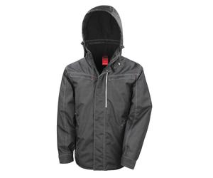 Result Men's Denim Texture Rugged Jacket R326X - Hardwearing Winter Warm Coat