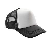 Result Men's Detroit Contrast Panel 1 2 Mesh Trucker Cap in Black Result Black One Size