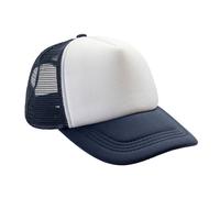 Result Men's Detroit Contrast Panel 1 2 Mesh Trucker Cap in Navy Result Navy One Size