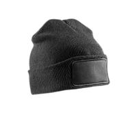 Result Men's Double Knit Thinsulate Printers Beanie in Black Result Black One Size