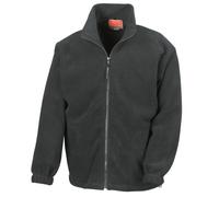 Result Mens Full Zip Active Fleece Anti Pilling Jacket (2XL) (Black)