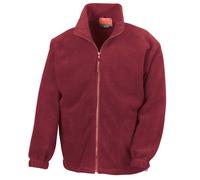 Result Men's Full Zip Active Fleece Anti Pilling Jacket in Burgundy | Size: Medium Result Burgundy M
