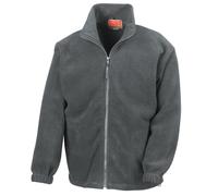 Result Men's Full Zip Active Fleece Anti Pilling Jacket in Grey | Size: Large Result Grey L