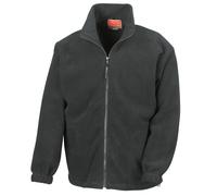 Full Zip Active Fleece Anti Pilling Jacket Result Black XS