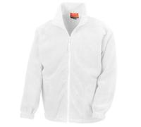 Result Mens Full Zip Active Fleece Anti Pilling Jacket (S) (White)