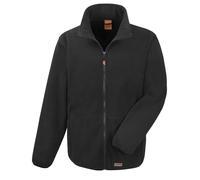 Result Men's Heavy Duty Fleece Jacket in Black | Size: Small Result Black S