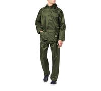 (L, Olive) Result Mens Heavyweight Waterproof Rain Suit (Jacket & Trouser Suit)