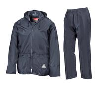 Result Mens Heavyweight Waterproof Rain Suit (Jacket & Trouser Suit) (XL) (Navy)