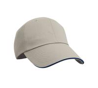 Result Men's Herringbone Sandwich Peak Baseball Cap in Navy Result Navy One Size