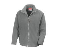 Result Men's High Grade Microfleece Horizon Showerproof Breathable Jacket in Light Grey | Size: Large Result Light Grey L