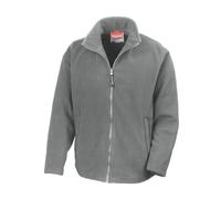 Result Men's High Grade Microfleece Horizon Showerproof Breathable Jacket in Light Grey | Size: XS Result Light Grey XS