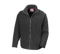 Result Mens High Grade Microfleece Horizon Showerproof Breathable Jacket (XL) (Black)