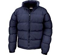 Result Mens Holkham Down Feel Puffer Puffa Coat Jacket - Blue - UK 12