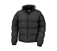 Result Men's Holkham Down Feel Water Repellent Jacket in Black | Size: 3XL Result Black 3XL