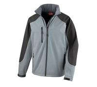 Result Men's Ice Fell Hooded Softshell Breathable Waterproof Jacket (345 GSM) in Grey | Size: Medium Result Grey M