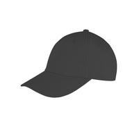 Result Men's Memphis 6 Panel Brushed Cotton Low Profile Baseball Cap in Black Result Black One Size